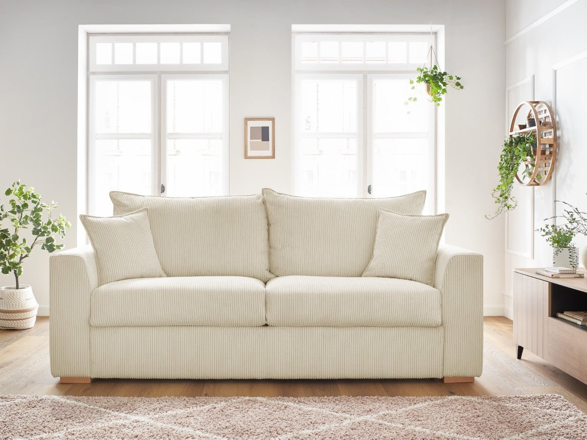 AUGUSTIN Canapé droit convertible ouverture express - homidiscount