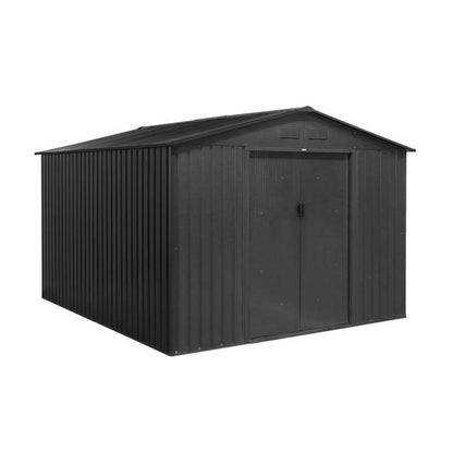Abri de jardin métal 8,95m² avec kit d'ancrage FLANDRES