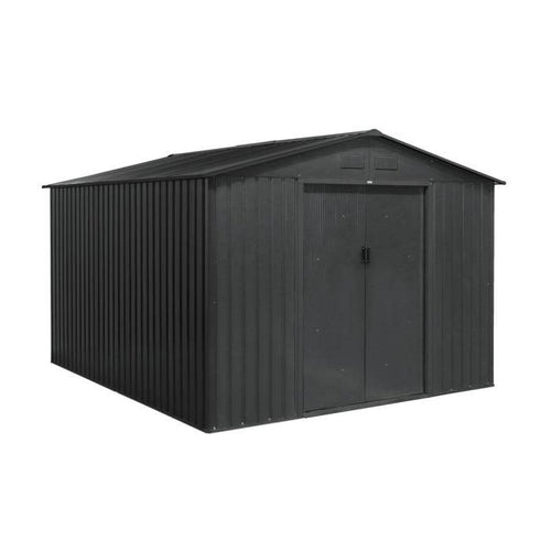 Abri de jardin métal 8,95m² avec kit d'ancrage FLANDRES