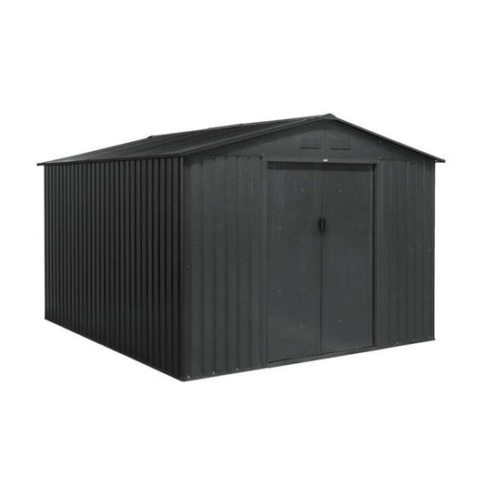 Abri de jardin métal 8,95m² avec kit d'ancrage FLANDRES