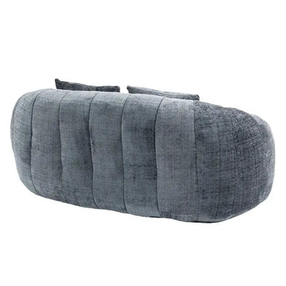 Canapé Compressé 2 Places En Chenille - Gris - homavodiscount