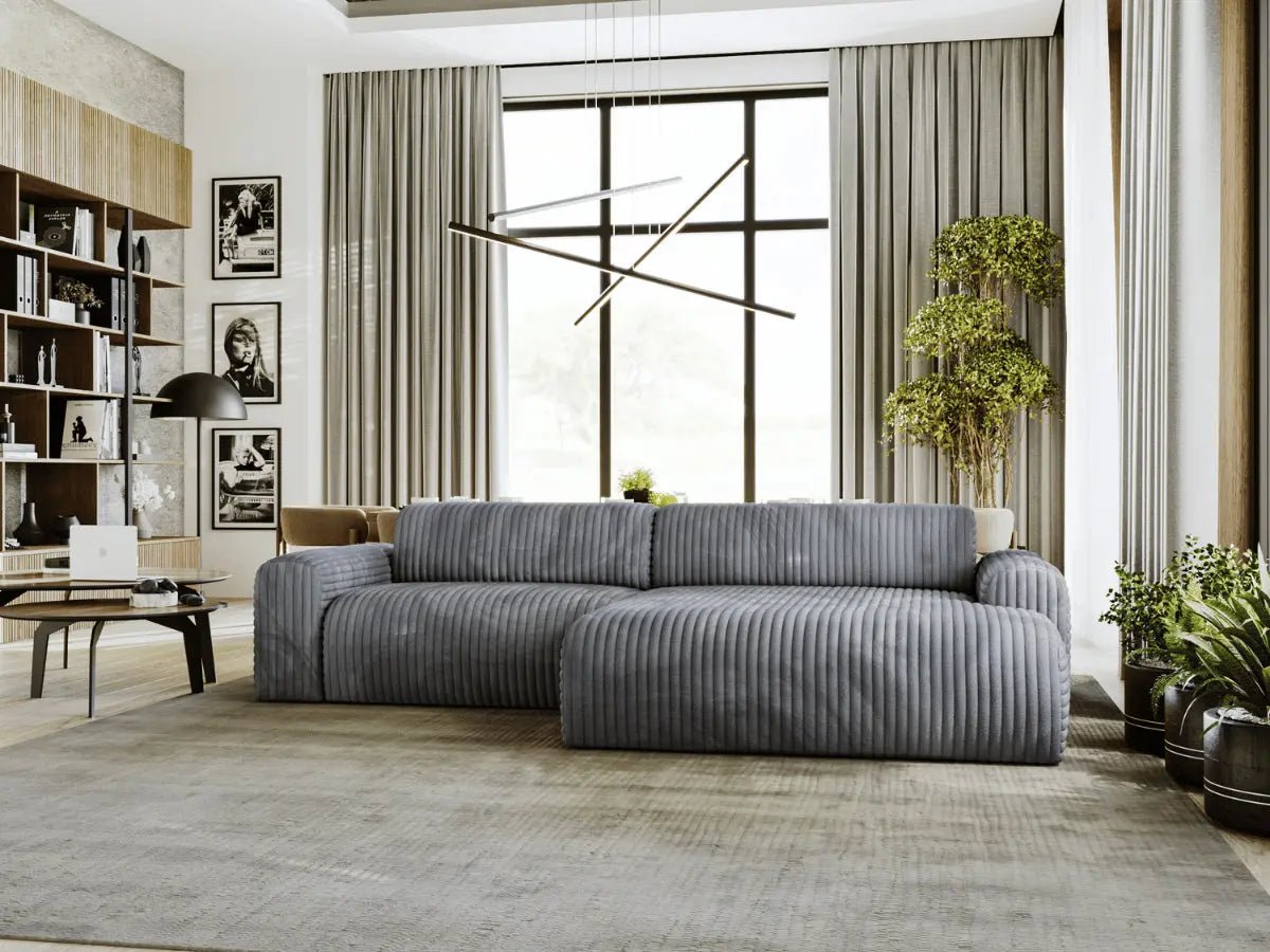 COURCHEVEL Canapé avec grande méridienne - homidiscount