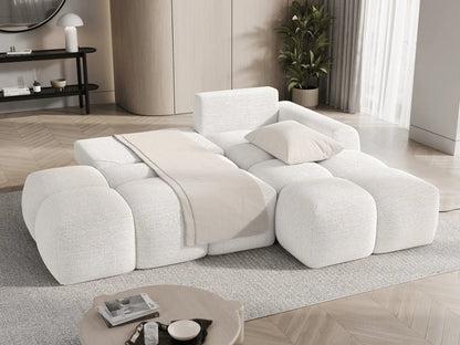 KLÉBER Canapé d’Angle Kléber - Blanc - homidiscount