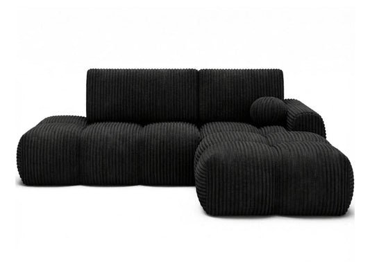 KLÉBER Canapé d’Angle Kléber - Noir - homidiscount