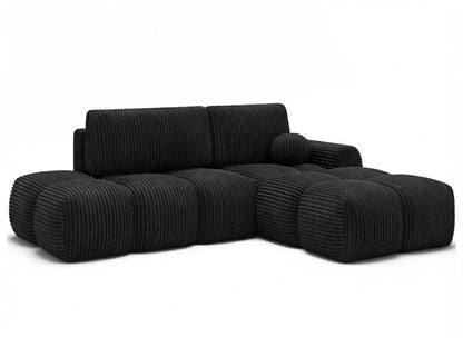 KLÉBER Canapé d’Angle Kléber - Noir - homidiscount