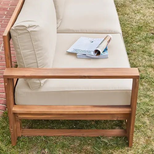 Mendoza Salon de jardin bois d'acacia 5 places - homidiscount