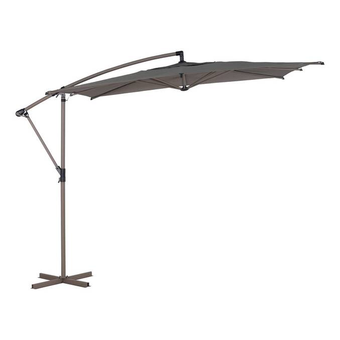 Parasol décentré carré MANOA Café - homidiscount